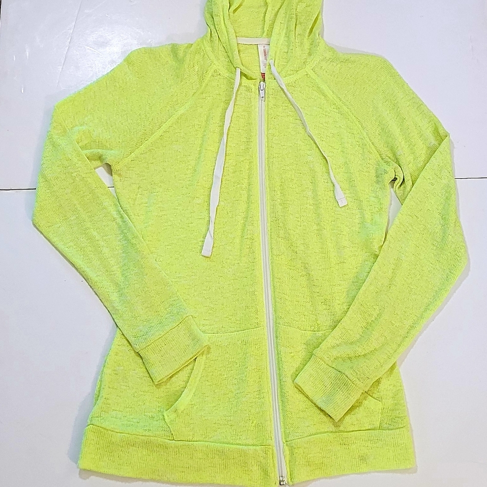 Neon Zipper hoodie